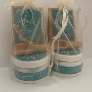 Relax aroma floral spa collection jasmine flower scented bath tea and cream.